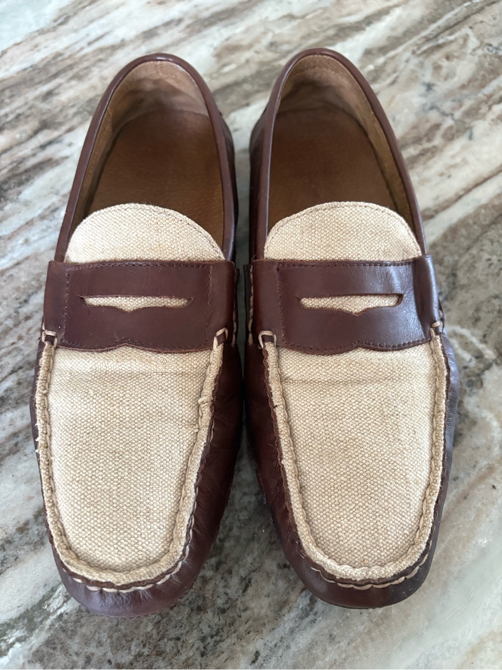 Men's Polo Ralph Lauren Arkley Penny II driving loafers.